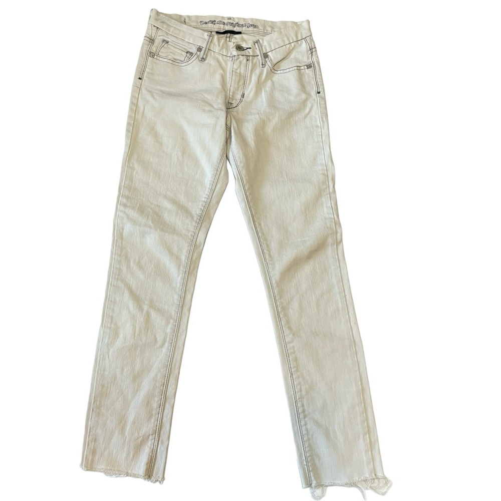 Levi’s The Original Skinny Jeans Off White Junior Size 1 Medium
